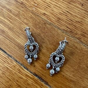 Silver Judith Ripka earrings